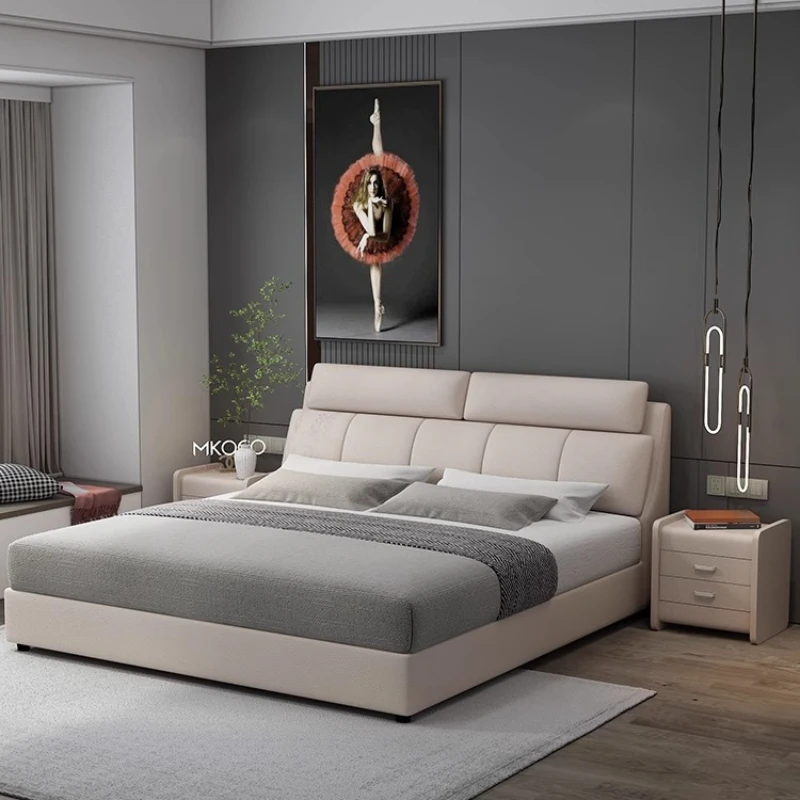 

cosy super king bed Two persons bed frames bases modern luxury Double bed headboard lit luxe home camas de dormitorio furniture