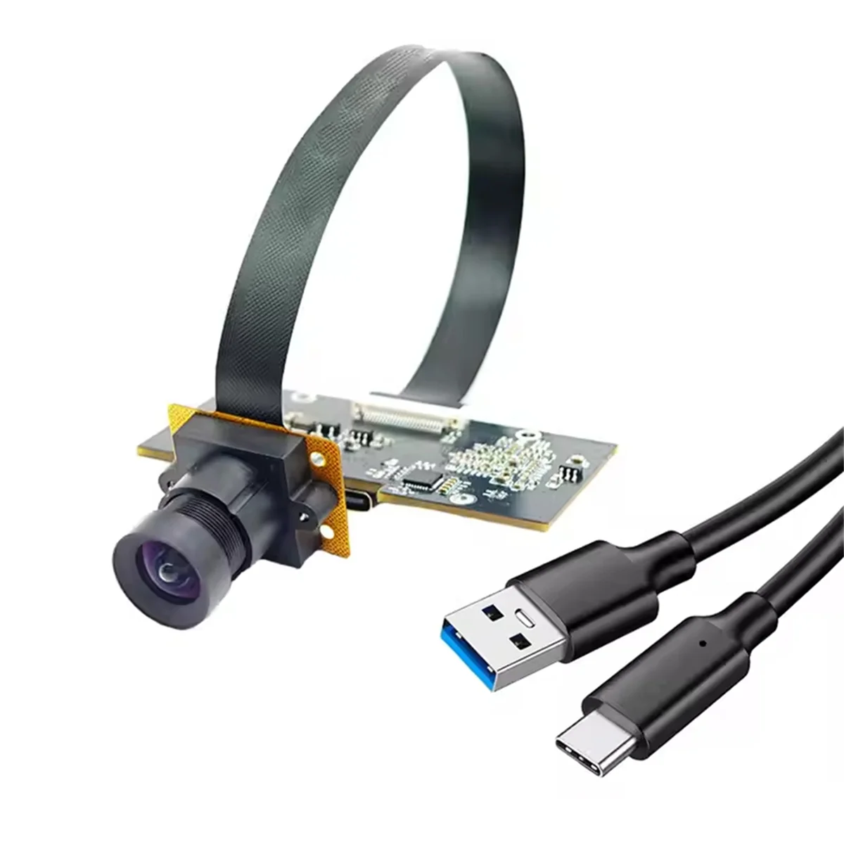 

A07I 3840H X 2160V 4K 8MP HD 1/2-Inch OS08A10 USB3.0 Type-C Camera Module FF 93° MJPEG,YUV2,H264 ,H265 for Face Recognition
