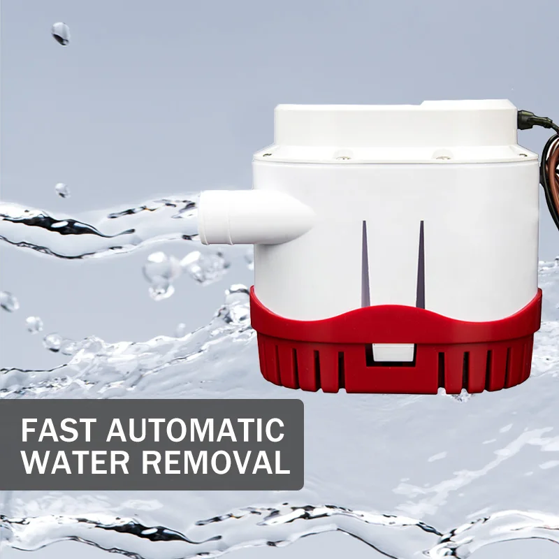 

2000GPH 12V Automatic Submersible Bilge Pump with Float Switch for Boat Marine Water Drain