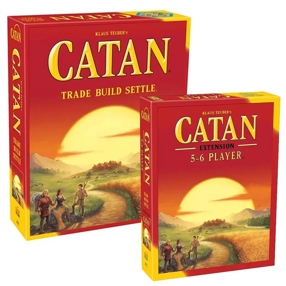 Catan Board Game Puzzle Leisure Toy Game Card Edition Playing Games 2-8 People Party Card Games