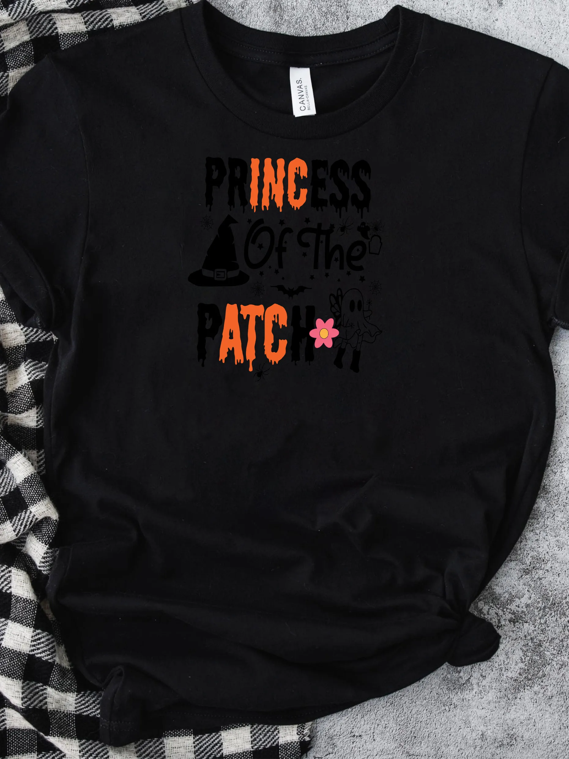 تي شيرت رجالي بتصميم مطبوع على القبعة السحرية، أسود بأكمام قصيرة ورقبة دائرية، 100% قطن