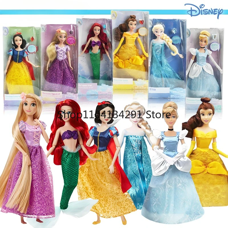 

Original Disney Princess Series Salon Dolls: Elsa, Snow White, Belle, The Little Mermaid, Cinderella Dolls and Figurines