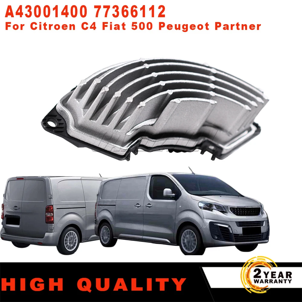 

New Heater Blower Control Resistor A43001400 77366112 For Citroen C4 Jumpy Fiat 500 Panda Peugeot Expert Partner car accessories