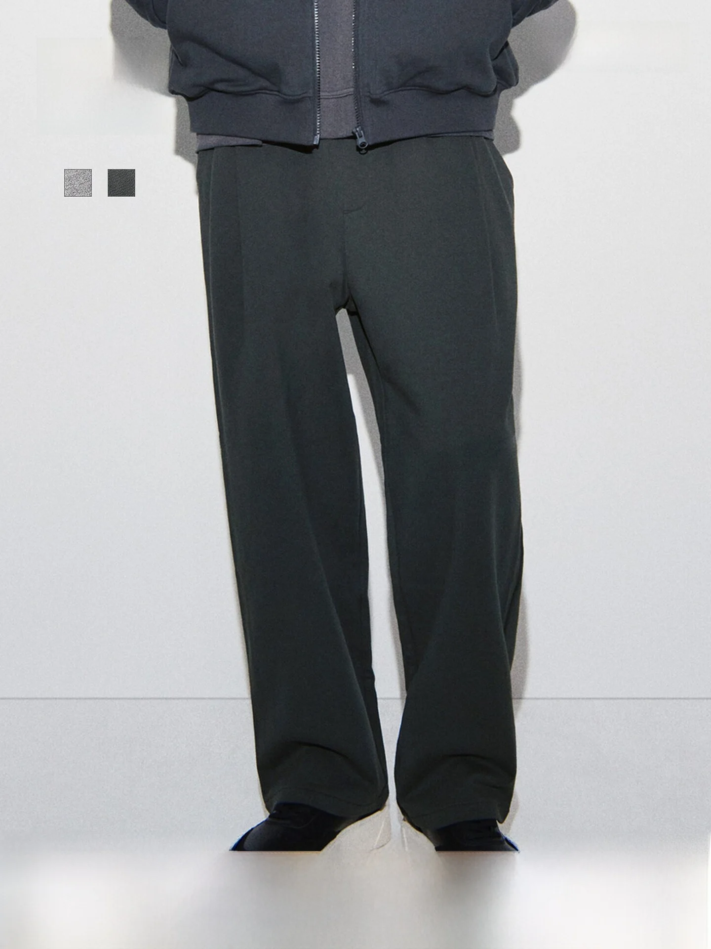 

Мужские хлопковые повседневные брюки H&M: весенние, свободные, теплые, модные, в стиле Old Money, прямого кроя, со средней посадкой, для повседневной носки