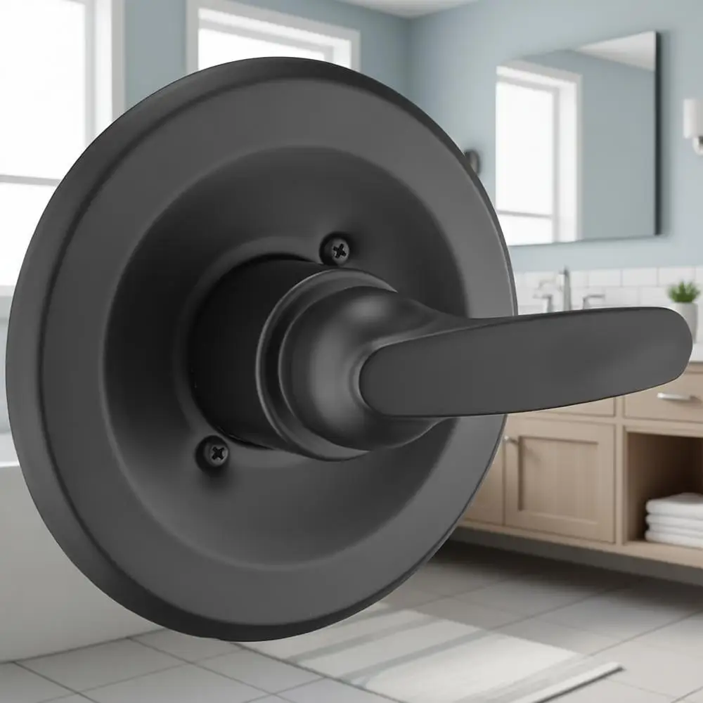 

Shower Trim Kit Replacement 13/14 Series Cover Plate with Handle (Matte Black)