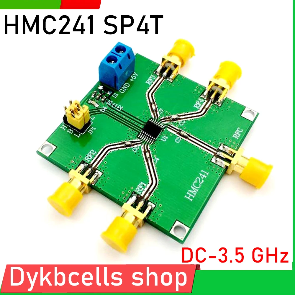 Único Pólo Quatro Lance Banda Comutação Interruptor rf Amplificador de Rádio Ham Hmc241 Sp4t Dc3.5ghz 2.4g 1.5g 915m 868m
