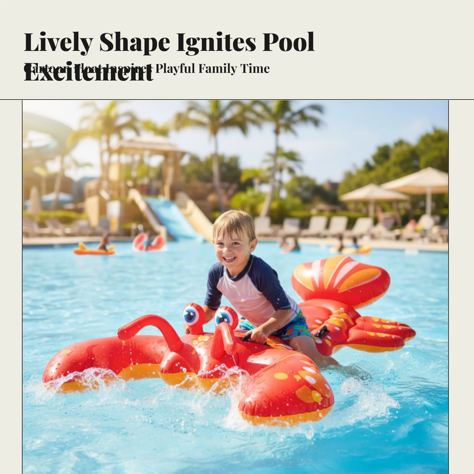 

Детский надувной плотик-лобстер для бассейна