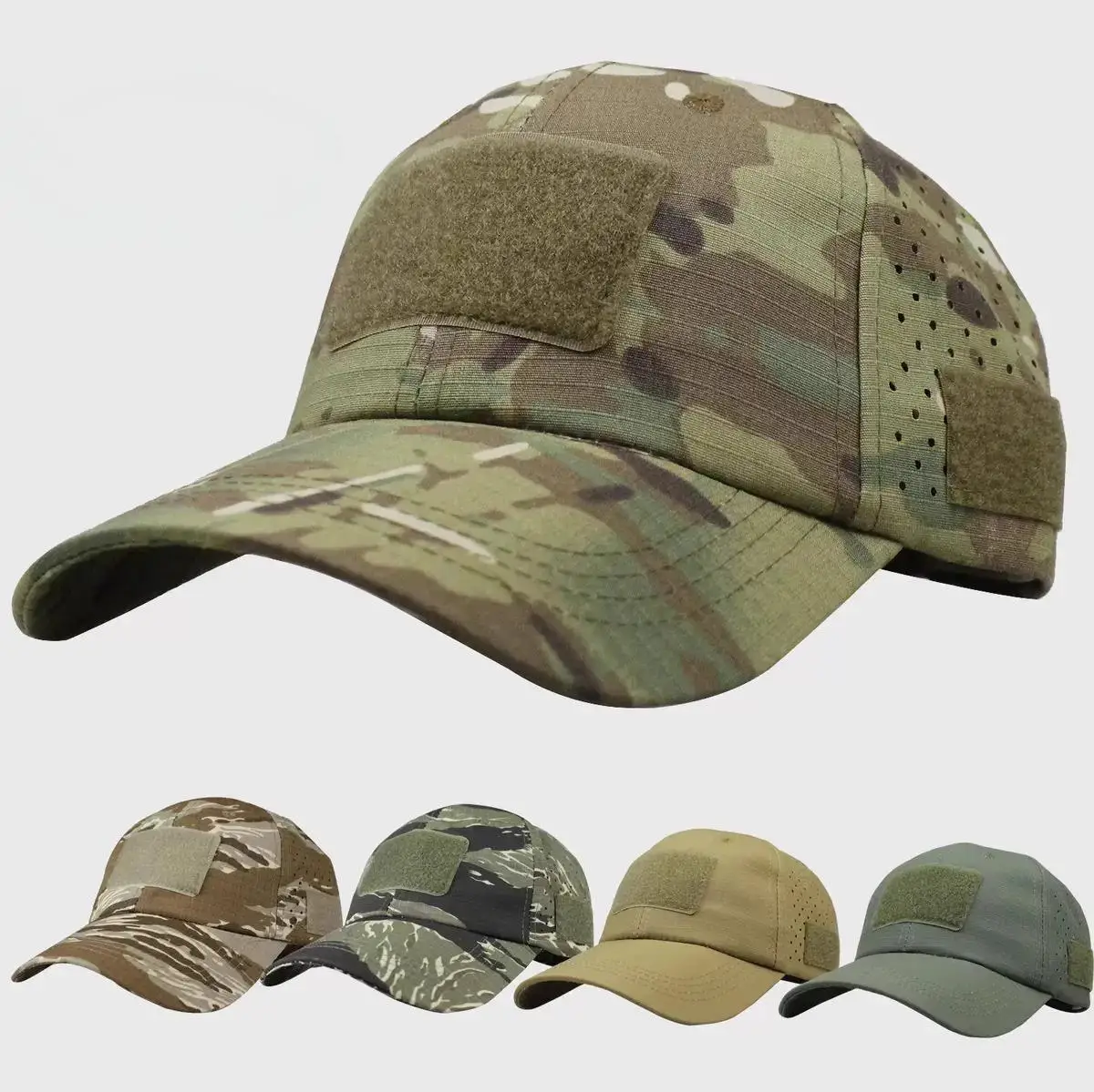 Outdoor Tactical Baseball Cap, Men's Summer Camouflage Duckbill Cap, Mountain Climbing Sun Shading And Sun Protection Fishing Ca