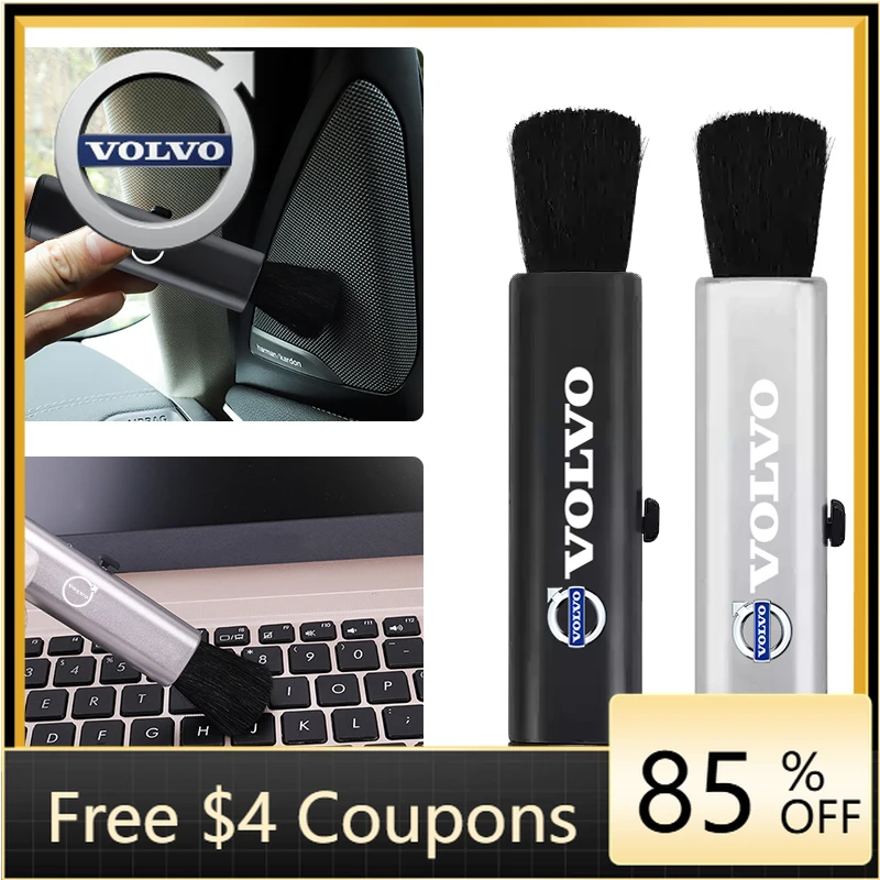 

Чехлы на руль (1 шт.), мягкая щетка для чистки салона автомобиля, инструменты для удаления пыли из щелей для Volvo ES90, EC40, EX40, EM90, XC90, V90, V60, XC60, V40