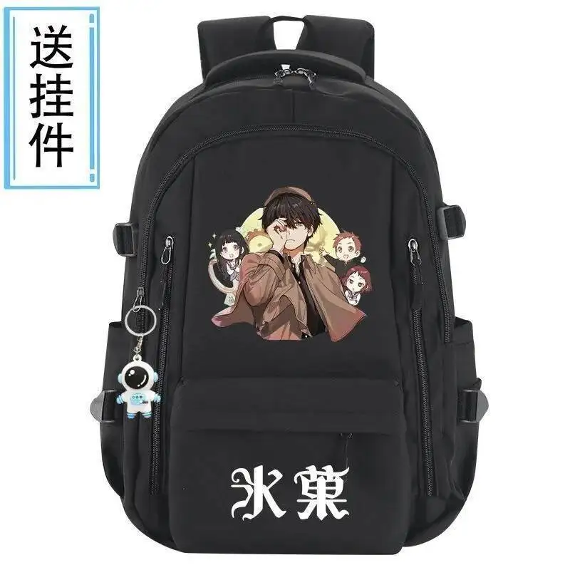 

Anime Game Breathable Mesh Black Blue Grey Red Hyouka Student Teens School Bags Backpacks