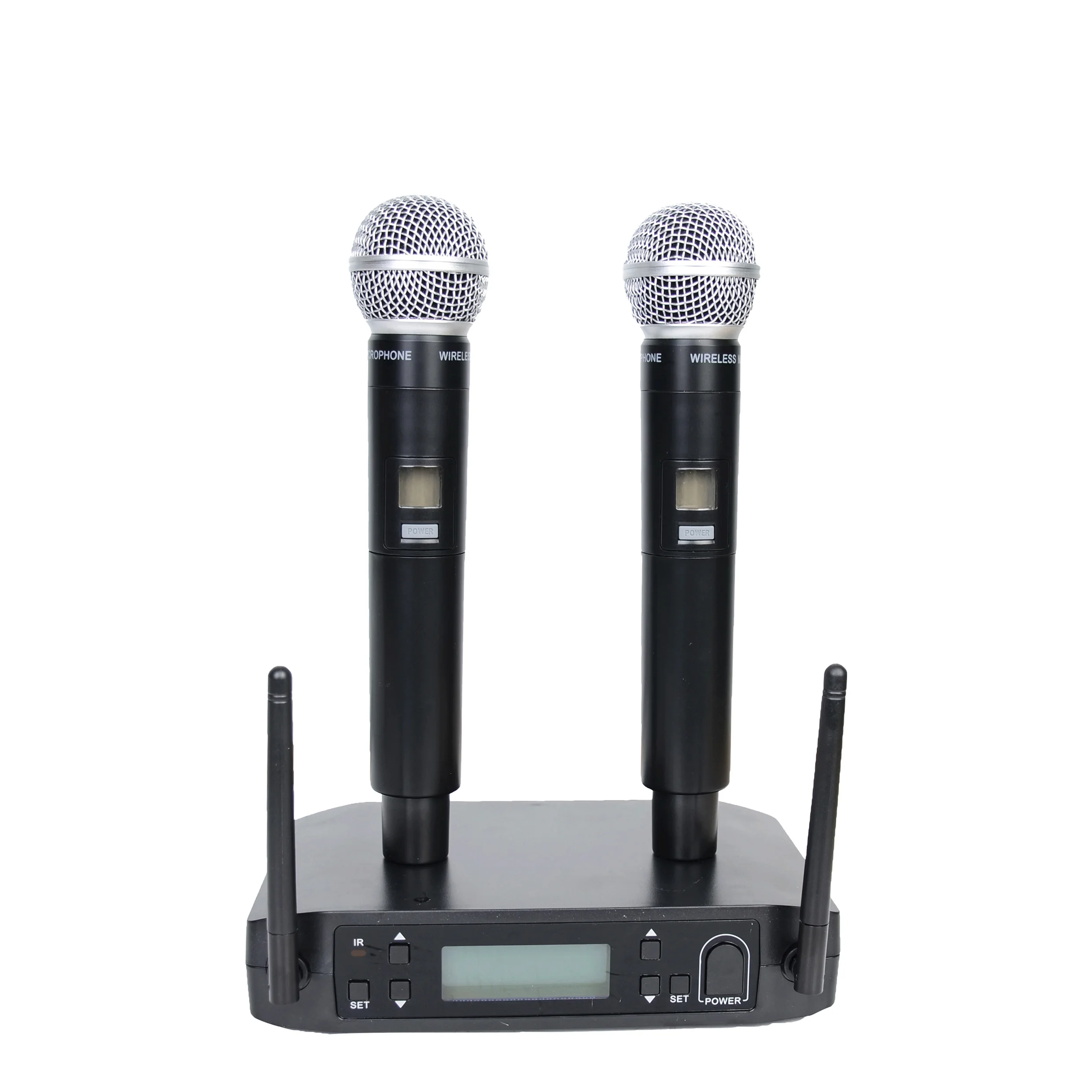 

Accuracy Pro Audio UHF-120 Hot Sale Professional UHF Wireless Microphone System For Stage And Karaoke Handheld Mic Metal