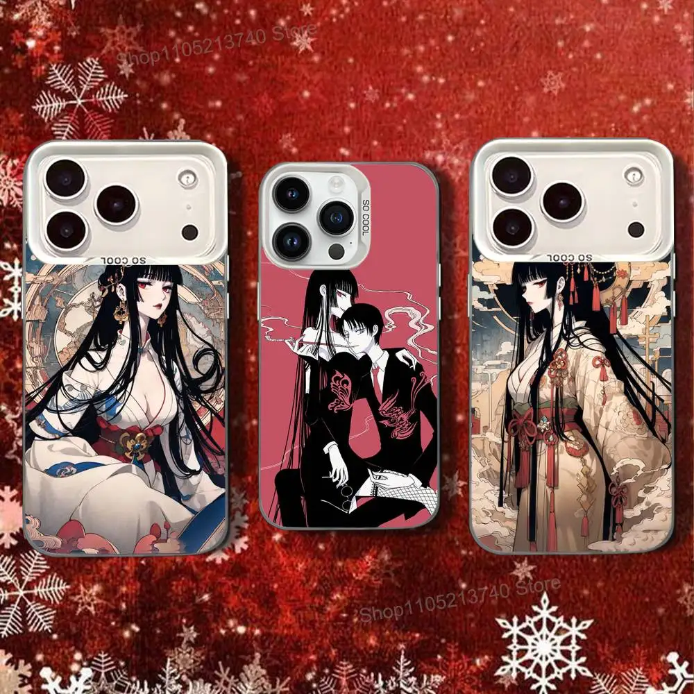 

H-HOLiC-es COOL For iPhone 14,16,15,17,13,12,11,Pro,SE4,Max,Plus,Air,Mini Phone Case White Candy Shockproof