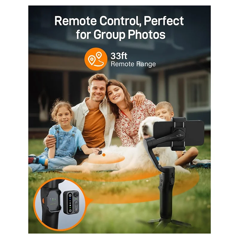 Новый стабилизатор Hohem Isteady X3 SE, портативный складной 3-осевой подвес для телефонов со съемным пультом дистанционного управления