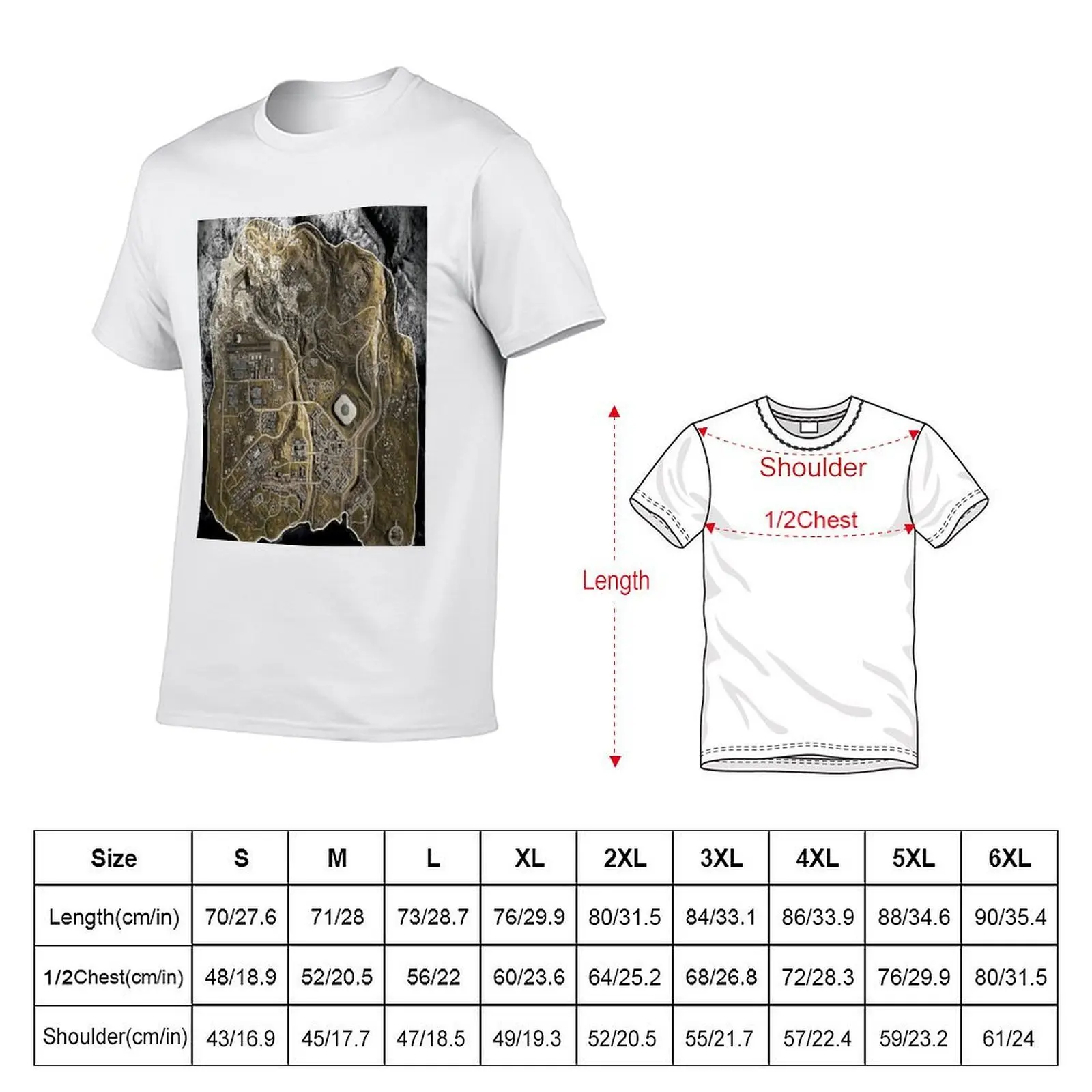 Verdansk Map - Rebirth Map T-Shirt man t shirt luxury t shirts for man pack cotton T-Shirt