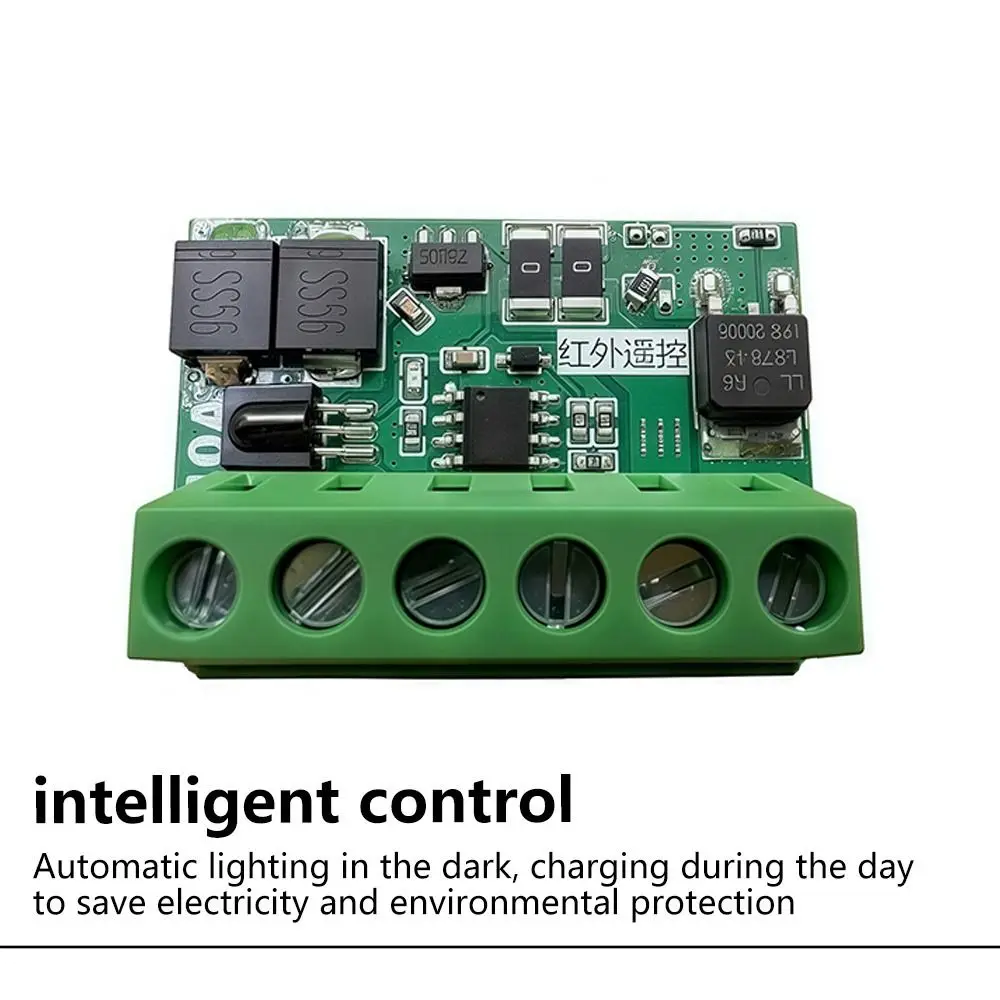 Remote Control Function Solar Street Light Control Circuit Board DC 6-45V 10A Light Drive Control Board Auto On Off LED Light