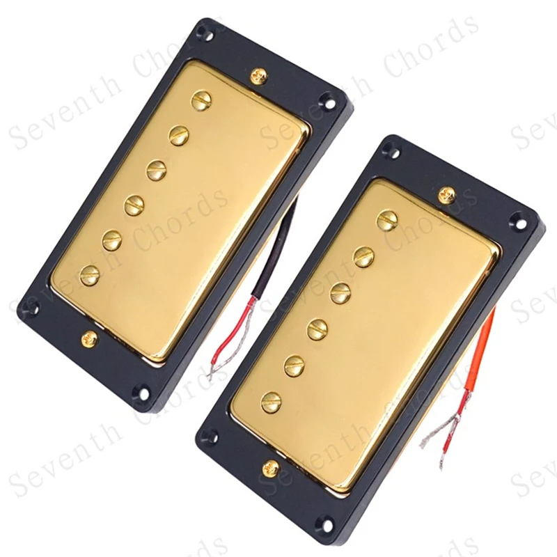 1 Paar Goldene Doppelspulen-Elektrogitarren-Tonabnehmer, Gitarrenzubehör, Teile für Musikinstrumente, Humbucker-Gitarren-Tonabnehmer – Detail 2