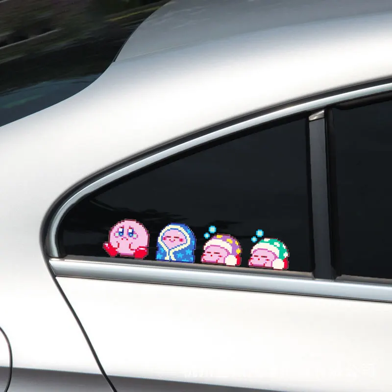 Kirby Car Sticker Accessories Vinyl Car Styling Cover Waterproof PVC Cartoon Cute Fashion Car Body Styling Decorative Stickers