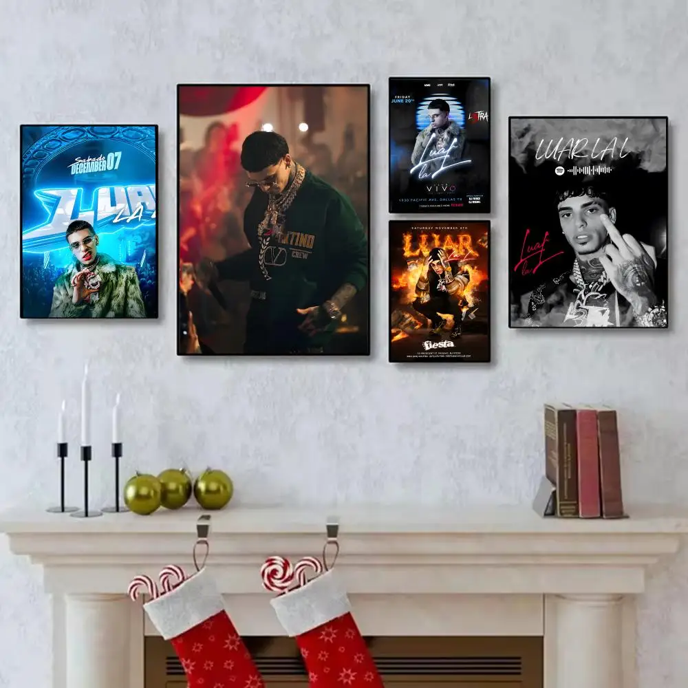 Singer L-luar La L Poster Waterproof Canvas Wrinkle Resistant Wall Art Easy Hang Home Decor For Living Room Bedroom