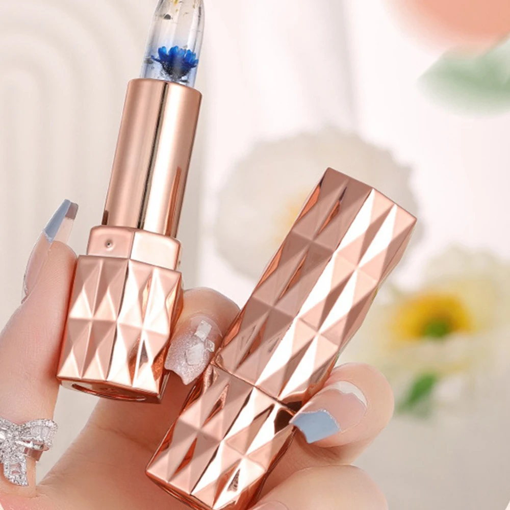 Jelly Clear Lipstick Temperature Color-changing Long-lasting Moisturizing Not Easy To Stick Cup Of Glass-like Lip Balm Makeup