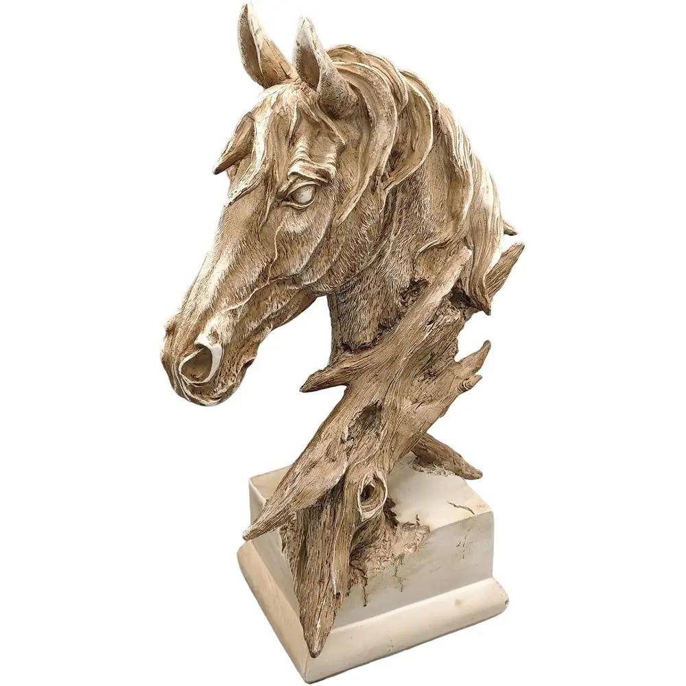 

16 винтажных скульптур в виде голов животных, коричневого цвета — идеально подходят для дома, спальни, гостиной, столовой, рабочего стола, книжной полки, офиса и кофейни.