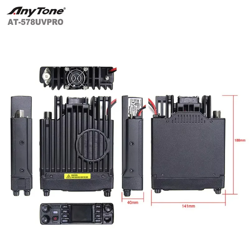 2026 ljc Anytone 578UV PRO  DMR Digital Radio With GPS APRS Dual Band DMR Mobile Radio With High Power 60W for HAM Radio