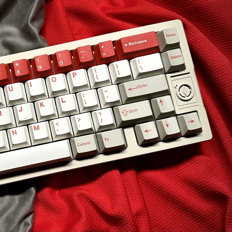 GMK juego de teclas con tema de alerta roja, tapa de teclado personalizada, PBT, ruso, coreano, perfil de cereza, tapa de tecla de juego para teclado mecánico, 179 teclas