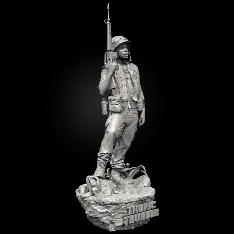 

50mm 75mm 90mm Resin Model Figure The Us Military With Guns Gk Micro Miniature 3d Printed White Model Toy Unassembled Unpainted