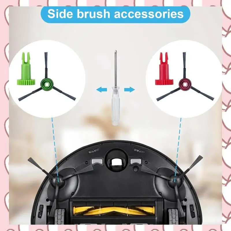 

HHTL Side Brush Motor Snap Gear And Side Brush For ECOVACS DEEBOT OZMO 950/920/ N5/ N8 T5/ T9/ T8 Robot Vacuum Cleaner Parts