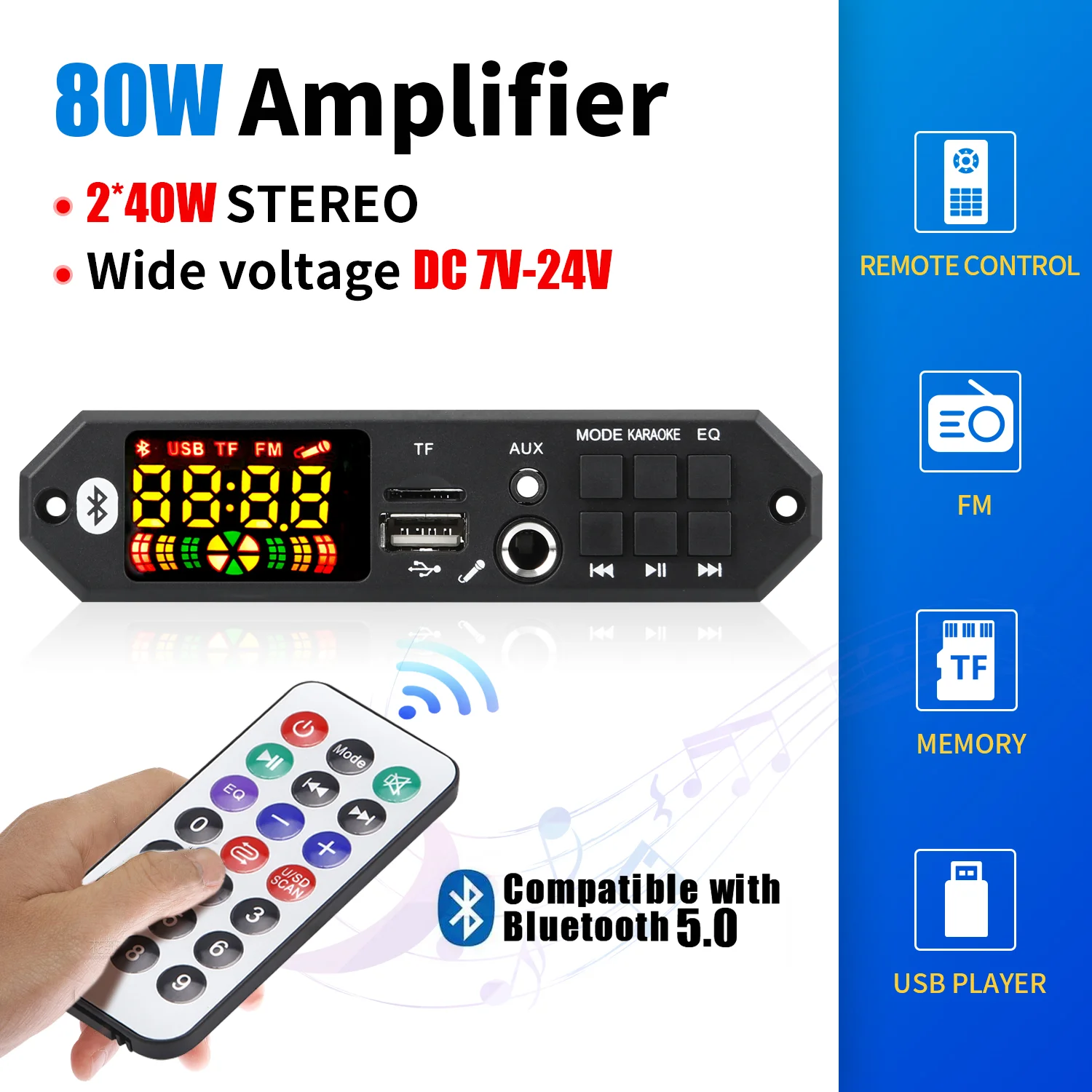 Bluetooth 5.0 MP3 D…