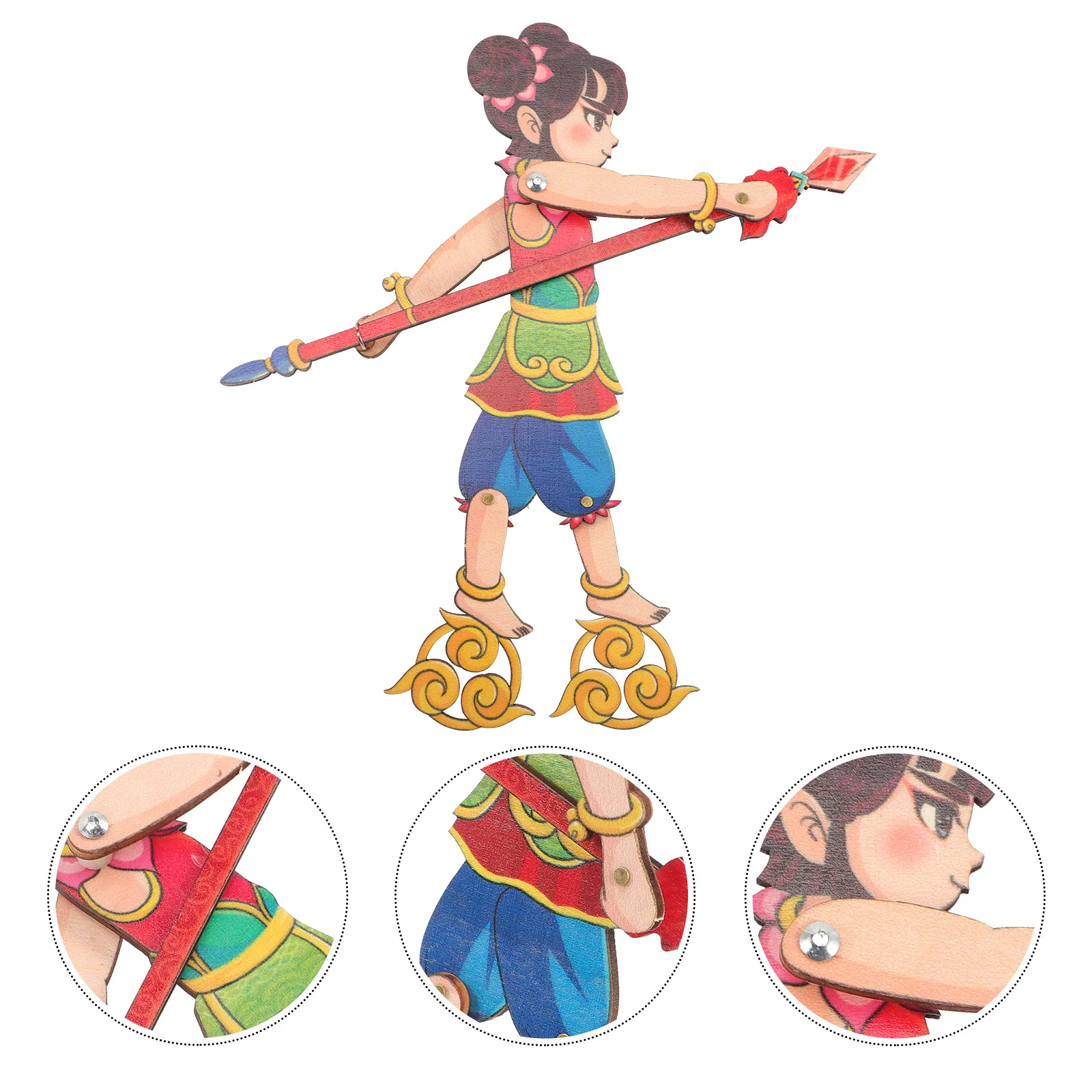 Chinese Shadow Diy Wood Craft Kit For Kids Adults Traditional Hand Puppet Educational Plaything Kindergarten Folk