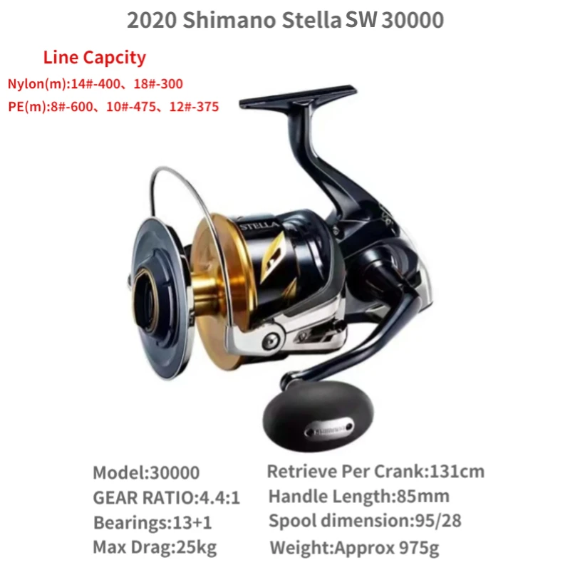 Shimano Stella swスピニングフィッシングリール、塩水リール、X-ship