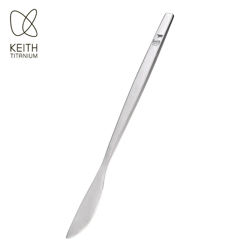 

Ультралегкий титановый нож Keith, 1 шт., экологичная посуда, многоразовые столовые приборы для кемпинга, походов, пикников, путешествий