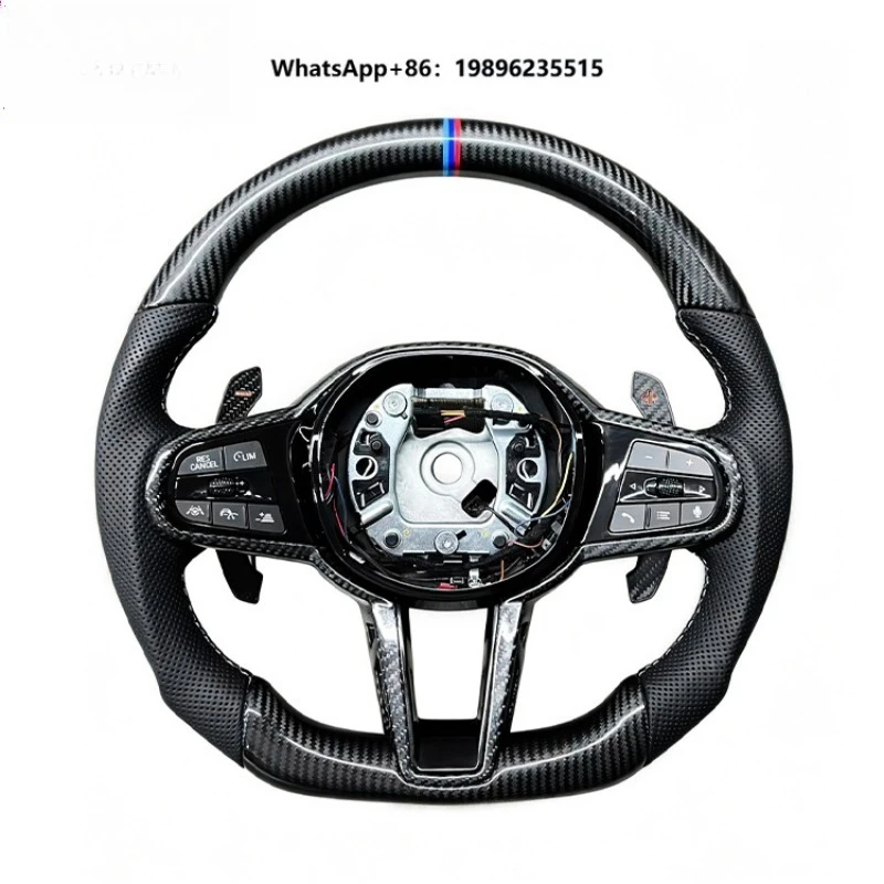 Racing Leather & Carbon Fiber Steering Wheel for F30/F34/F35/F10/F15/F36/F20/F22/F25/F32/F80/F86/X3/M3/M4/M5/X5