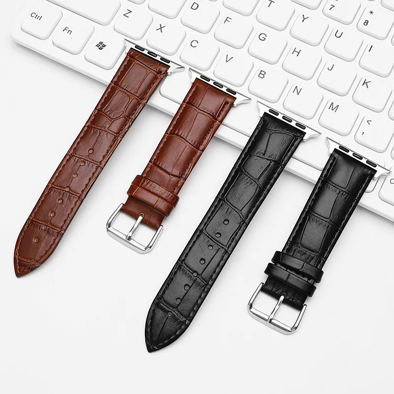 49 45 44mm Leather Strap For IWO Series 6 7 8 Ultra Smart Watch I7 W37 SmartWatch T500 W27 T900 Pro DT100 X8 XS8 Max Wristbands