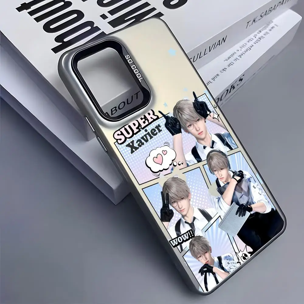 Custodia per telefono gioco Love And Deepspace per Samsung Galaxy S25 Edge S24 S23 S22 S21 S20 Ultra Funda Cover in silicone argento