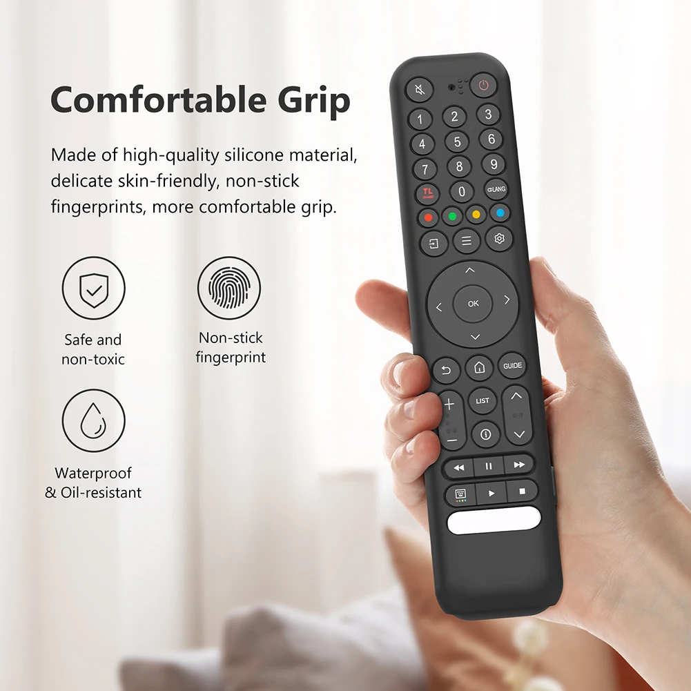 Silikon-Fernbedienungshülle für TCL RC716/RC833 GUB1, Schutzhülle, rutschfeste Schutzhülle, stoßfeste Silikonhülle, Anti-Drop