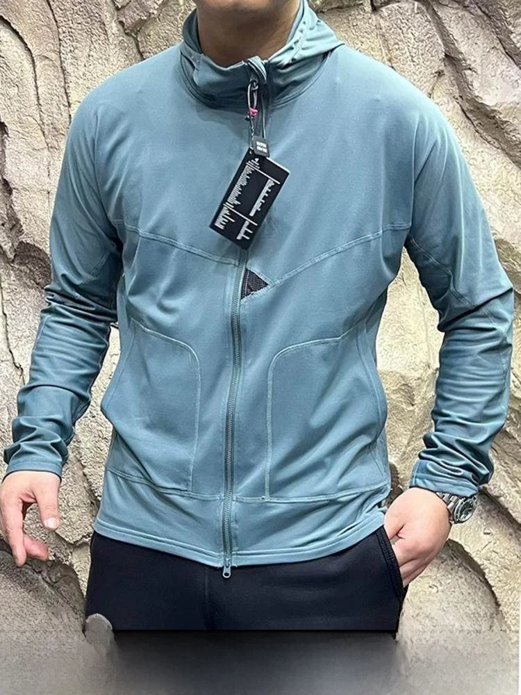 

k God's Outdoor Sports Fce Lined Open Cardigan Jaet for Men Spring Thiened Warmth Loing Running Jaet