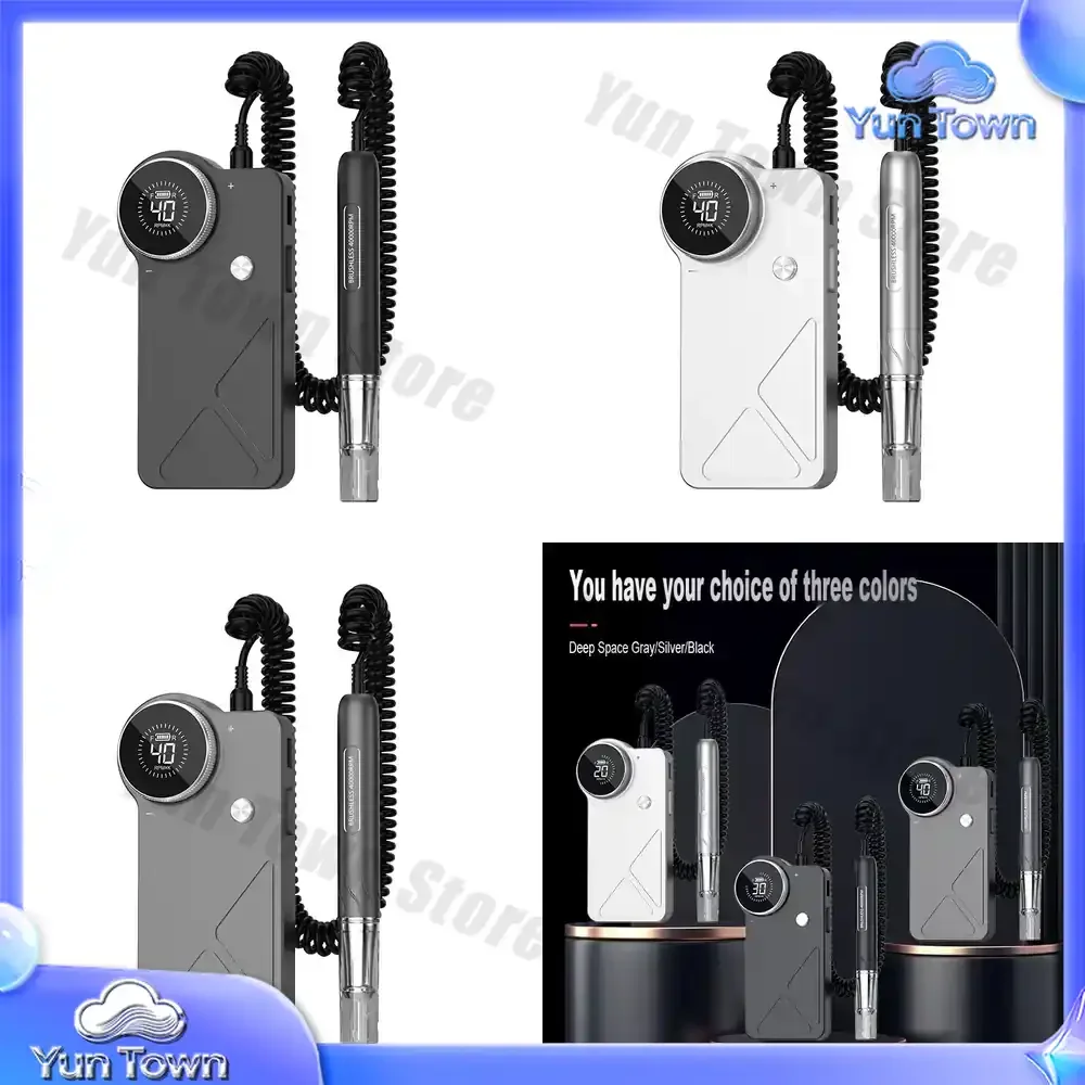 Portable Cordless Nail Drill Machine for Nail Art 40000RPM Brushless Polishing Tool for Manicure Pedicure Cuticle Care Nail