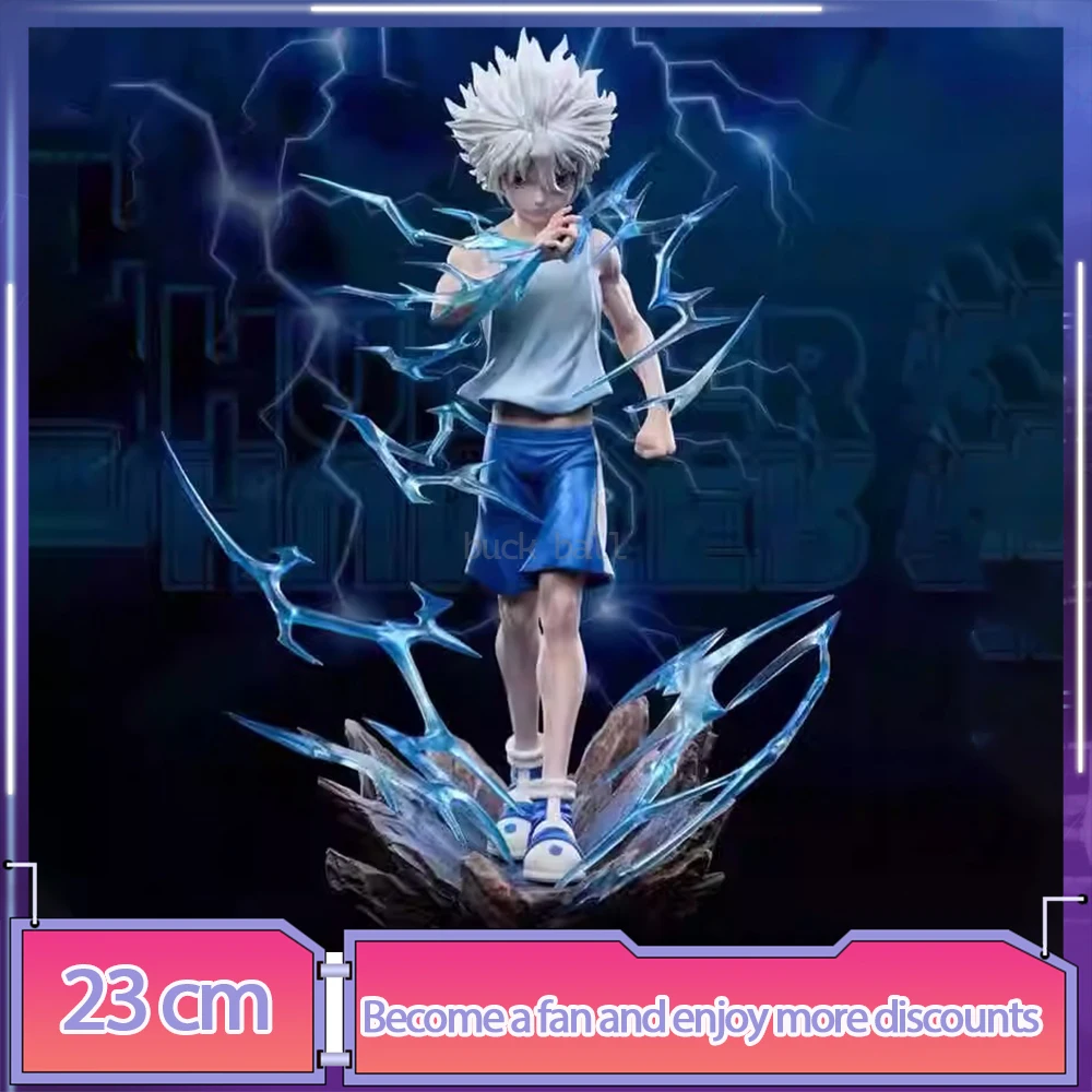 

Anime Hunter×Hunter Figures Killua Zoldyck Figure Killua Zoldyck Figurine Action Figure Pvc Models Gk Statue Ornament Gifts