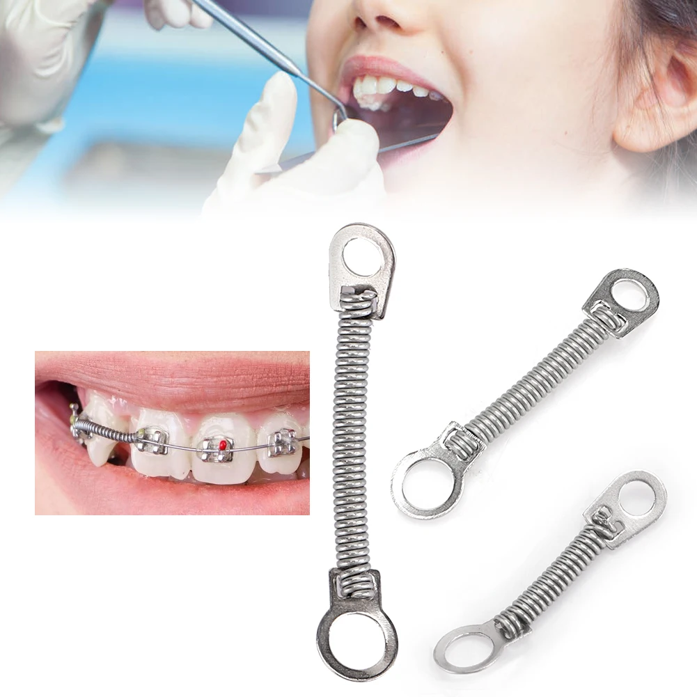 10 pz 6MM 9MM dentale molla elicoidale staffe ortodontiche NITI Coil bretelle per denti accessori materiali dentista strumenti di odontoiatria