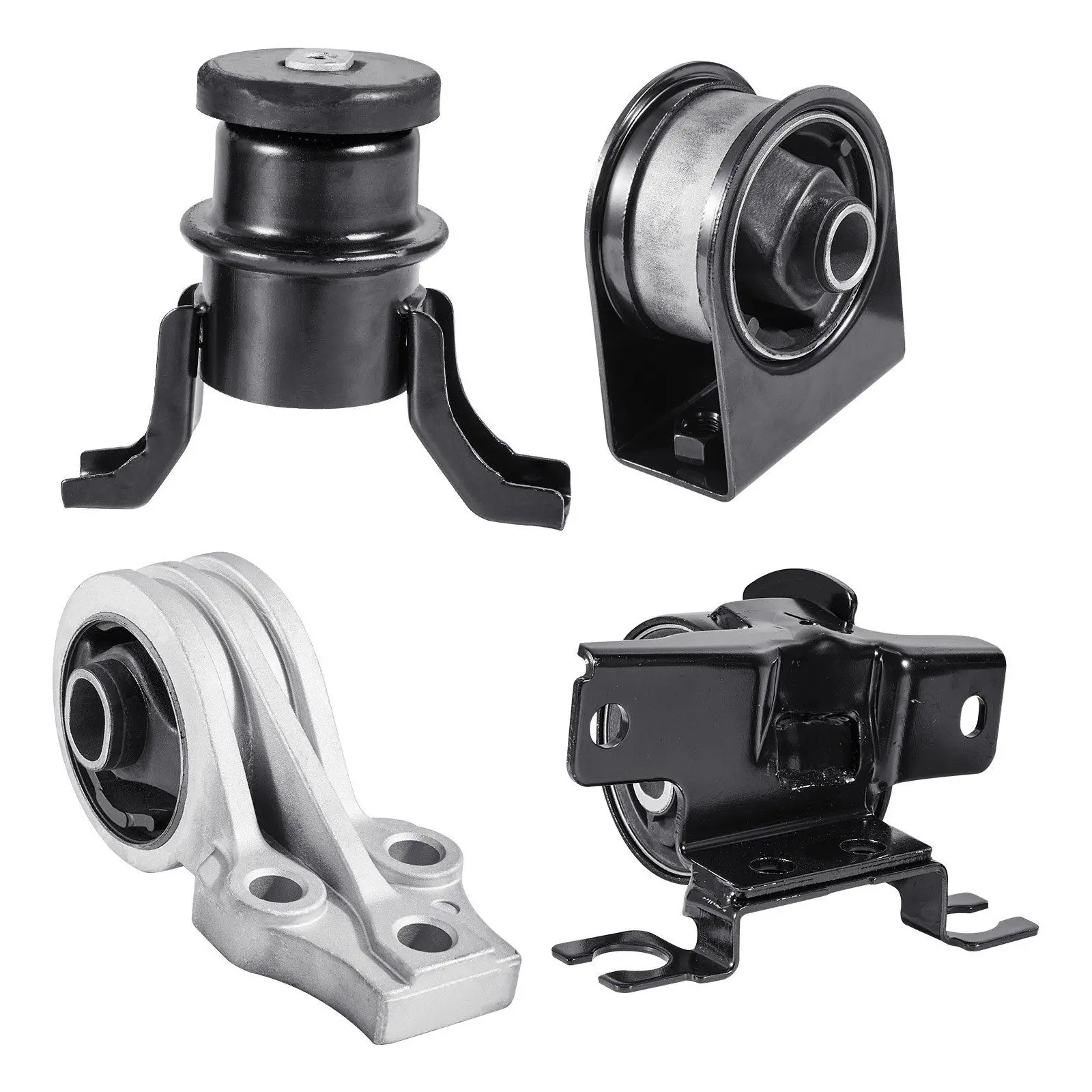 Engine Motor Mount and Transmission Mount Kit Replacement, Set of 4, Compatible with 2009–2012 Ford Escape 2.5L L4, Replace OE# A5446, A5481, A5412, A5441, Secure Support