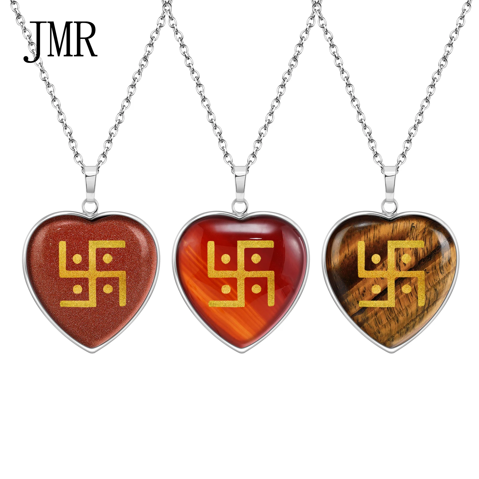 

Sanskrit Swastika Pendant Necklace Ancient Symbol of Good Luck Prosperity Sacred Buddhist Jewelry for Meditation Practitioners