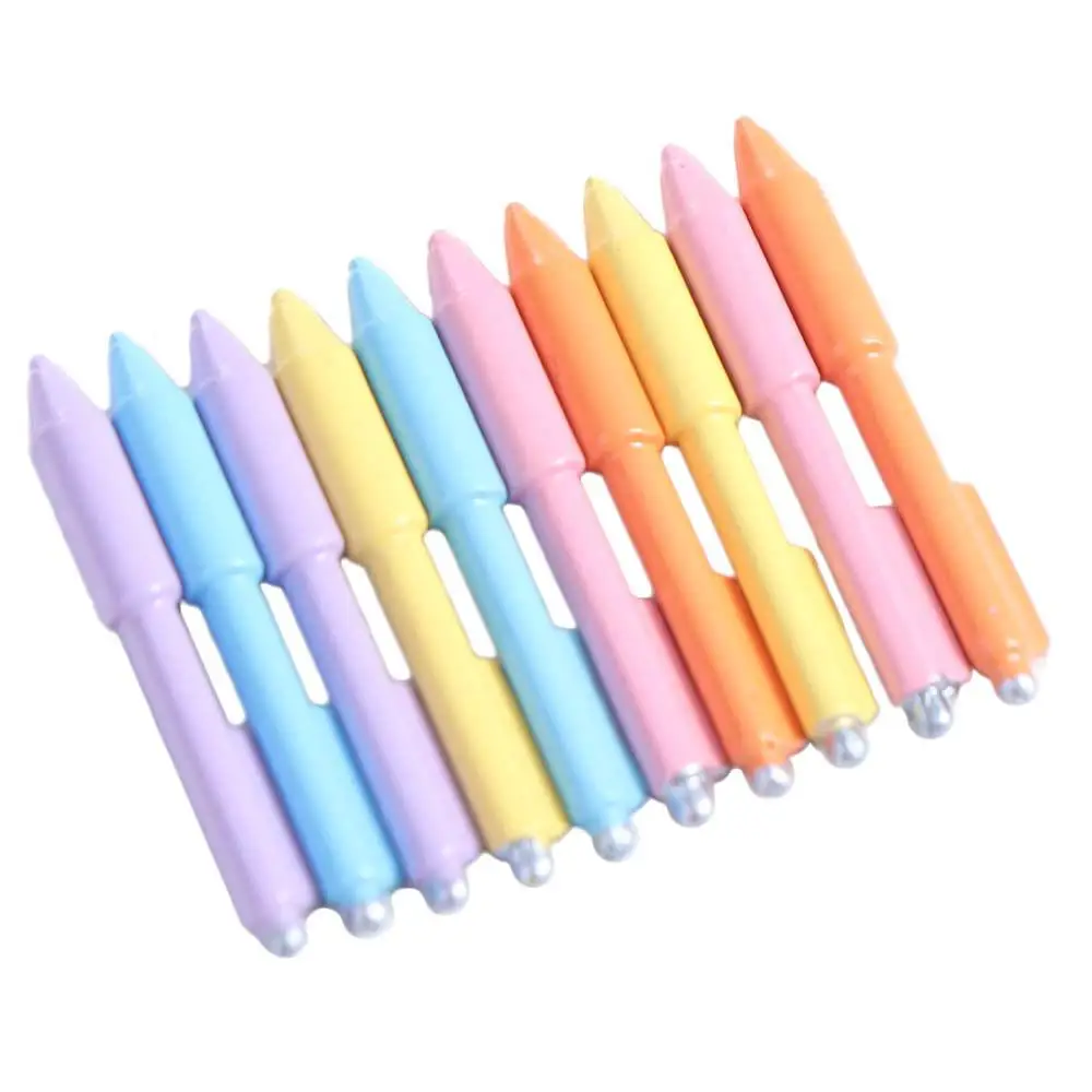 10pcs Study Scene Dollhouse Miniature Ballpoint Pen OB11 Prop Simulation Dollhouse Mini Pen Model Learning DIY Craft