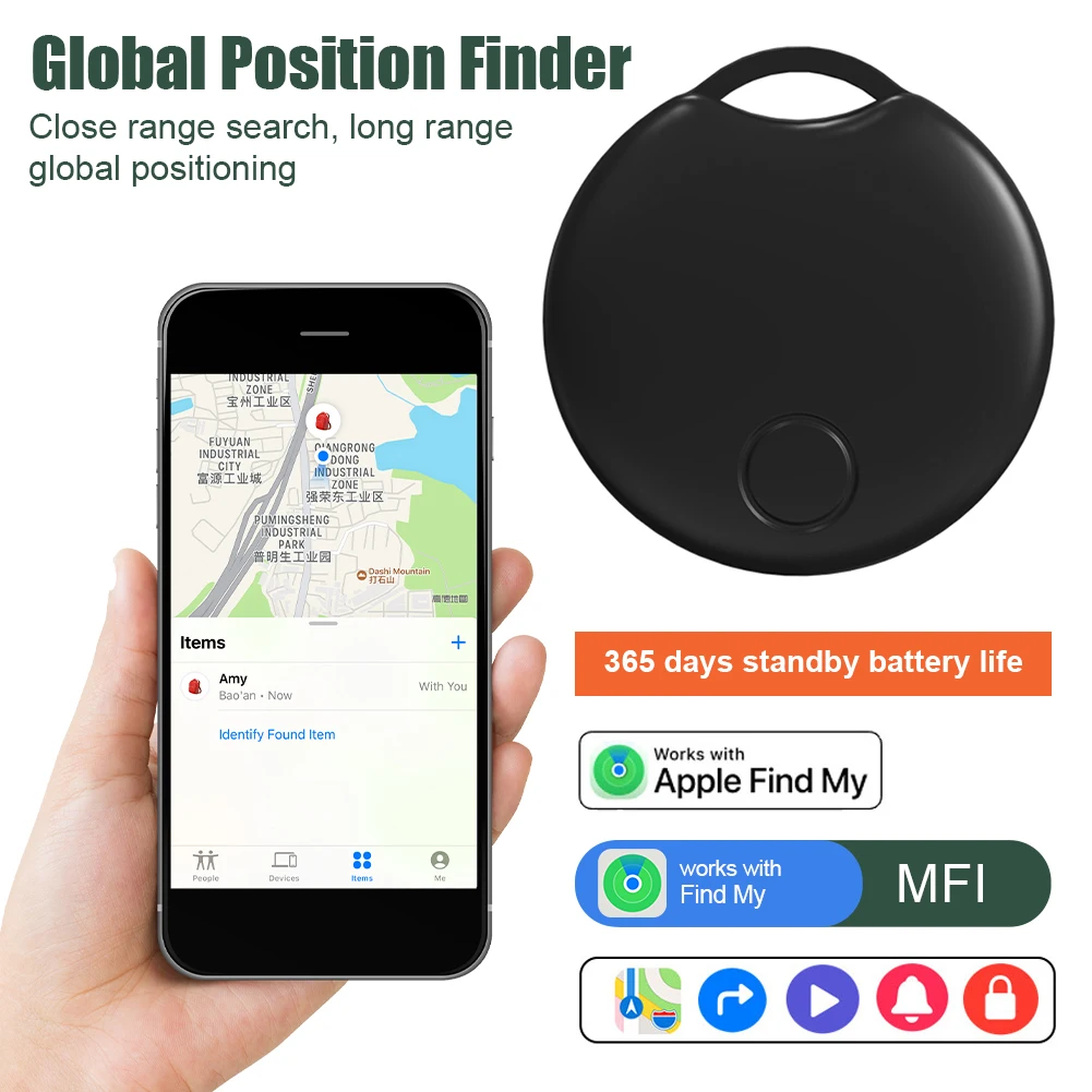 

Apple Bluetooth Locator Global Prevention Finder Pet GPS Tracking Apple Anti-lost Key Bag Find Location Tracker Device Pet Tags