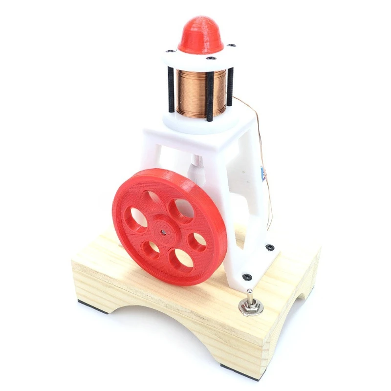 B-M DIY electromagnetic single cylinder engine model physics teaching experiment, principles of electric and magnetic motion