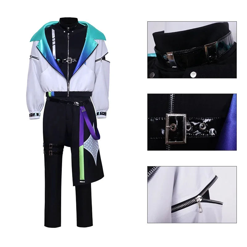 لعبة Project Sekai Kamishiro Rui التأثيرية PJSK ملابس النساء والرجال ملابس لعب الأدوار أزياء الهالوين للبالغين؛ 2، ج'4، ح.