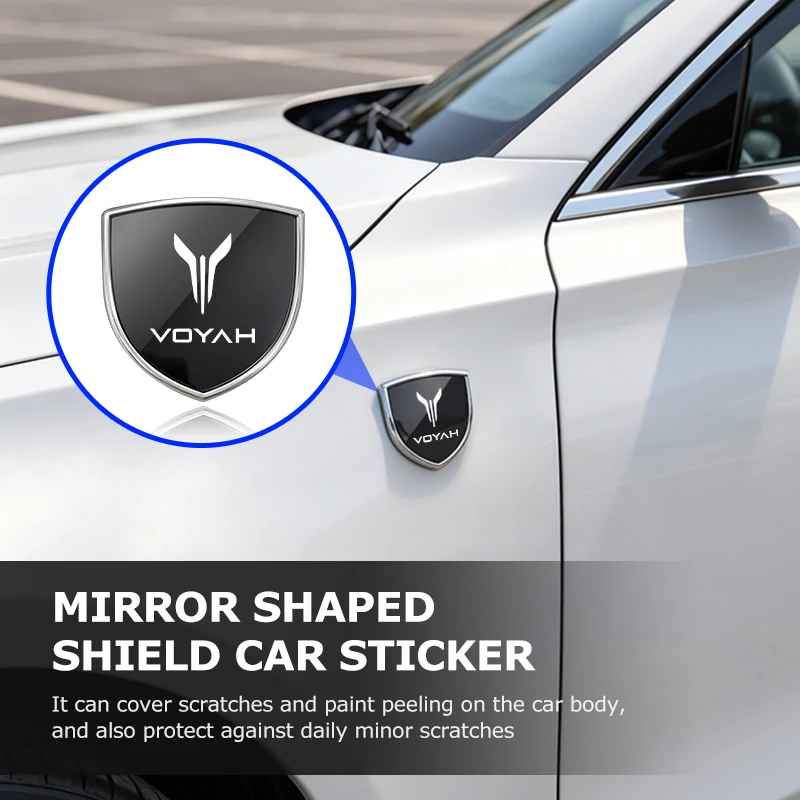 Autocollant 3D en métal pour voiture Voyah, emblème de protection pour coffre arrière, Free Dreamer Courage Passion 2021 2022 2023
