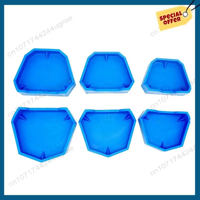 

-A15I 12PCS Model Base Former Impression Trays Base Molds Set For Lab Plaster Model Cast Trimming
