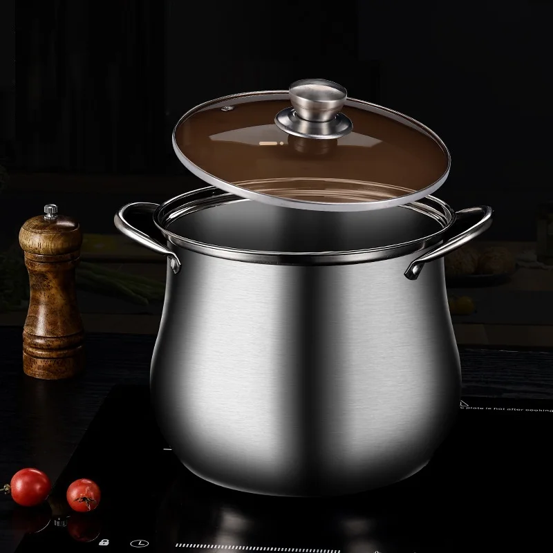 대용량 다기능 가정용 스튜 냄비, 스테인리스 스틸 드럼 냄비, 수프 냄비