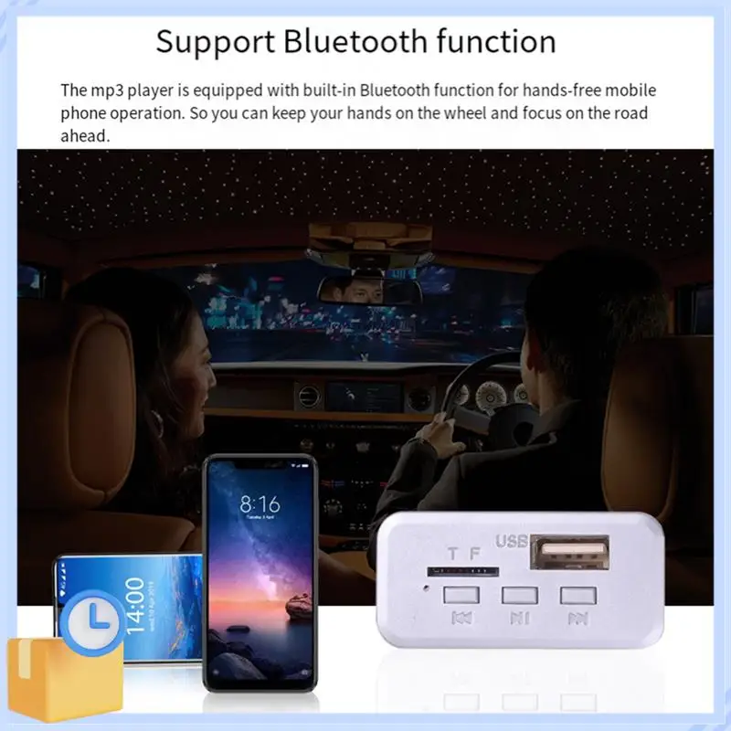 Popular bluetooth 5.0 mp3 wma ape placa decodificação áudio do carro usb tf rádio fm módulo handsfree mp3 player para alto-falante fácil de usar 1